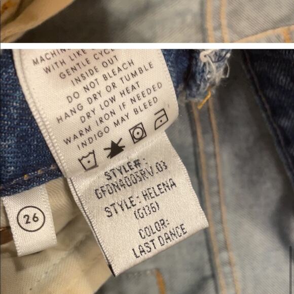 GRLFRND Helena High Rise Straight Leg Jeans Last Dance Wash 24 - Picture 8 of 9